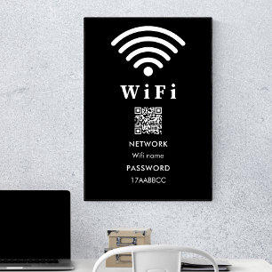 Poster Mot de passe du code QR Wifi Analyser Pour Conne