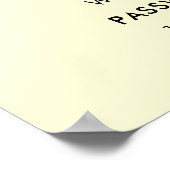 Poster Mot de passe du code QR Wifi | Analyser Pour Conne (Coin)