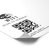 Poster Mot de passe Wifi | Analyse du code QR pour se con (Coin)