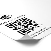 Poster Mot de passe Wifi | Analyse du code QR pour se con (Coin)