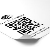 Poster Mot de passe Wifi | Analyse du code QR pour se con (Coin)