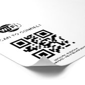 Poster Mot de passe Wifi | Analyse du code QR pour se con (Coin)