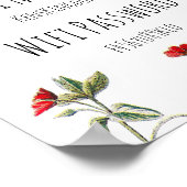 Poster Mot de passe Wifi de bienvenue (Coin)