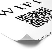 Poster Mot de passe Wifi minimal signer avec l'affiche de (Coin)