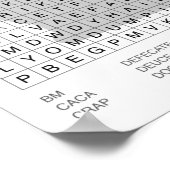 Poster Mot de recherche de salle de bain (Coin)