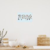 Poster Mot Pêche (Cuisine)