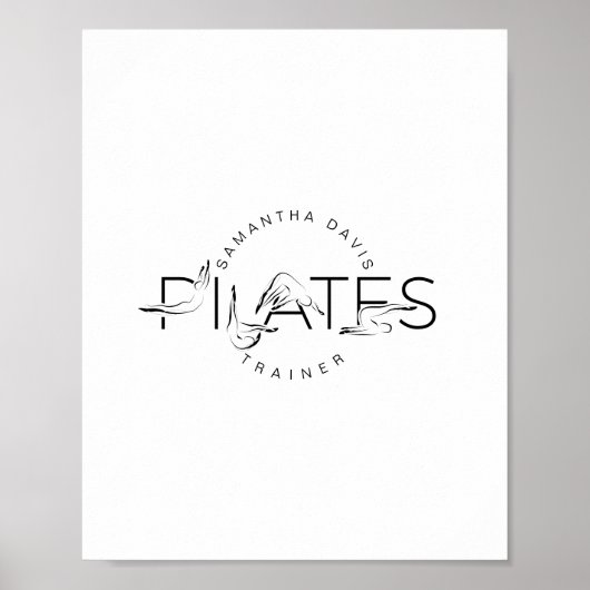 Poster Mot Pilates Instructeur Pilates (Devant)