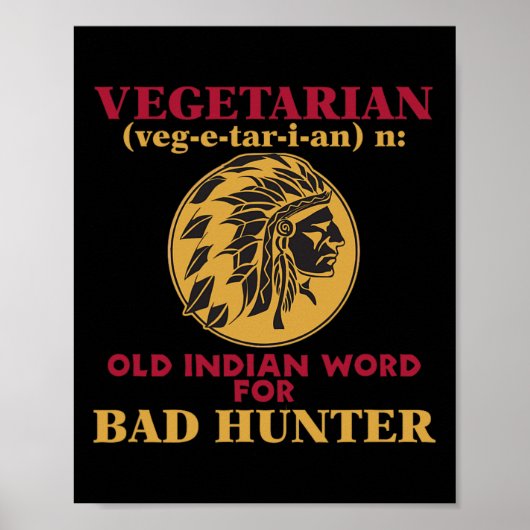 Poster Mot Végétarien Ancien Indien Pour Byd Hunter (Devant)