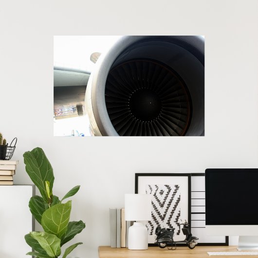 Poster Moteur 747 (Bureau à domicile)