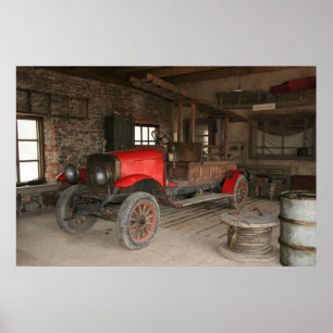 Poster Moteur à feu d'époque