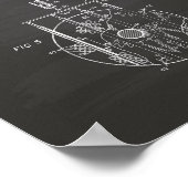 Poster Moteur à jet d'eau nucléaire 1959 Art Chalkboard (Coin)