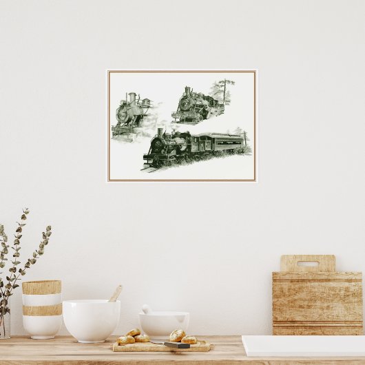 Poster Moteur à vapeur (Cuisine)