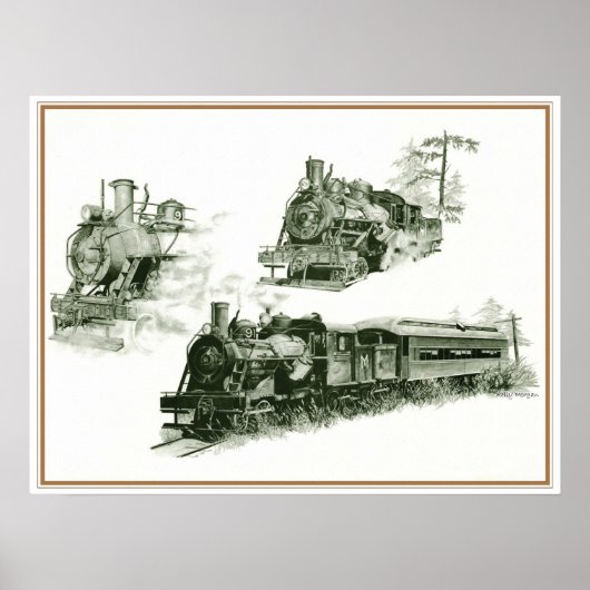 Poster Moteur à vapeur (Devant)