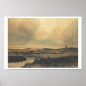 Poster Moteur avec moulin à vent (Devant)