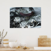 Poster Moteur Chrome (Cuisine)