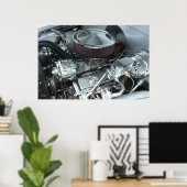 Poster Moteur Chrome (Bureau à domicile)
