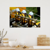 Poster Moteur de batterie à chaud - (Cuisine)