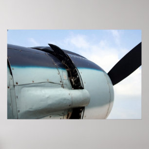 Poster Moteur de bombardier de la deuxième guerre