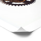 Poster Moteur de crâne Steampunk (Coin)