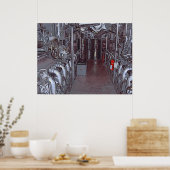POSTER MOTEUR DE LA SALLE USS BOWFIN SOUS-MARINE - HAWAII (Cuisine)