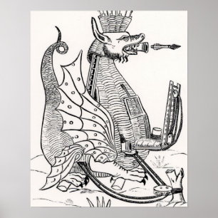 Poster Moteur de siège en forme de dragon