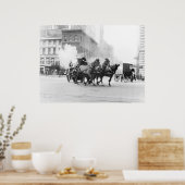 Poster Moteur de tir tiré à cheval, début des années 1900 (Cuisine)