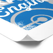 Poster Moteur de train | Art de la crèche pour enfants (Coin)