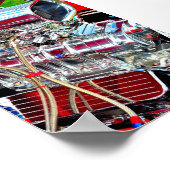 Poster Moteur de voiture haute performance (Coin)