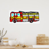 Poster Moteur d'incendie (Cuisine)
