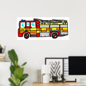 Poster Moteur d'incendie (Bureau à domicile)