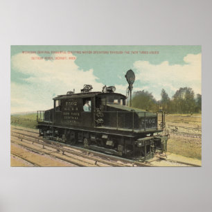 Poster Moteur électrique central du Michigan