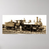 Poster Moteur ferroviaire Baltimore & Ohio 932 (Devant)