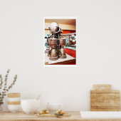 Poster Moteur-fusée à propergol liquide RD214 (Cuisine)