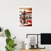 Poster Moteur-fusée à propergol liquide RD214 (Bureau à domicile)