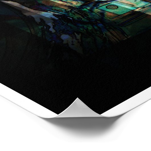 Poster Moteur motocyclette essence (Coin)