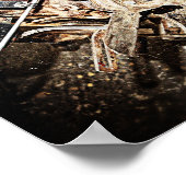 Poster Moteur Vintage (Coin)