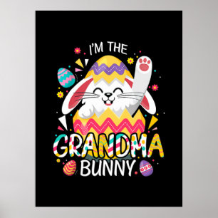 Poster Mother Art Je suis l'anniversaire de Grandma Bun