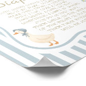 Poster Mother Goose Baby Shower Late Night Diapers Game (Coin)