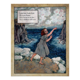 Poster mother goose nursery rhys 5