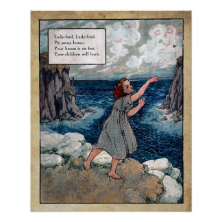 Poster mother goose nursery rhys 5