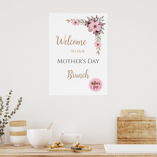 Poster Mother´s Day Brunch Welcome Sing (Cuisine)