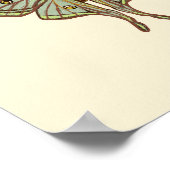 Poster Moths - beau insecte illustré joli art (Coin)