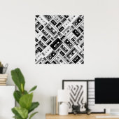 Poster Motif à cassette rétro (Bureau à domicile)