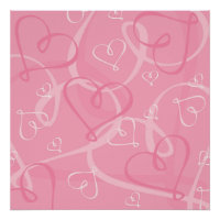 Motif à coeur rose