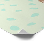 Poster Motif à doodle fleur folk sans soudure. Main d (Coin)