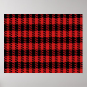 Poster Motif à plaid de Red Buffalo