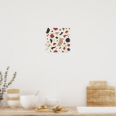 Poster motif Abstrait (Cuisine)