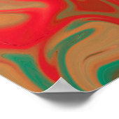 Poster motif abstrait. (Coin)