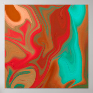 Poster motif abstrait.