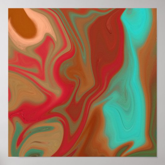 Poster motif abstrait. (Devant)